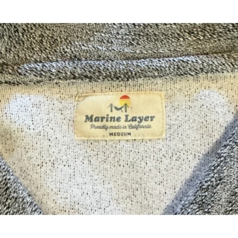 Marine Layer Shawl Collar Pullover Sweater • Heather Gray‎ • Men's M